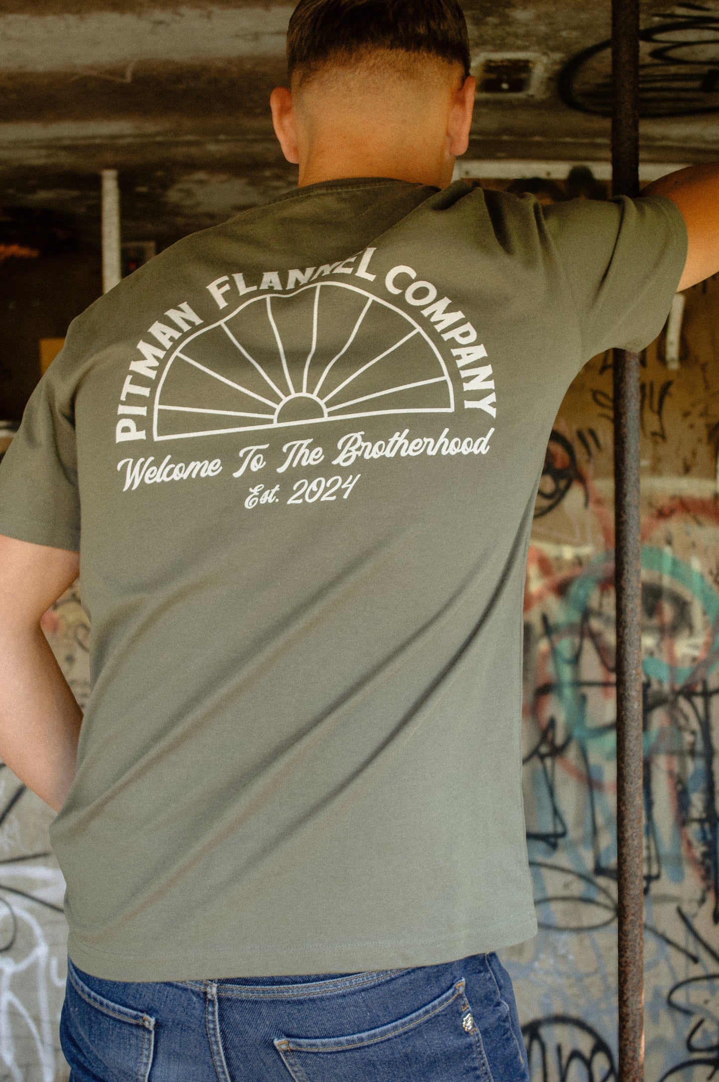 Brotherhood Tee Olive Green